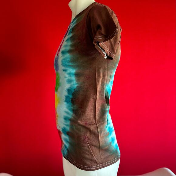 Brand New Tie Dye Rainbow Chakra Trippy Mens T-Shirt - Picture 5 of 7